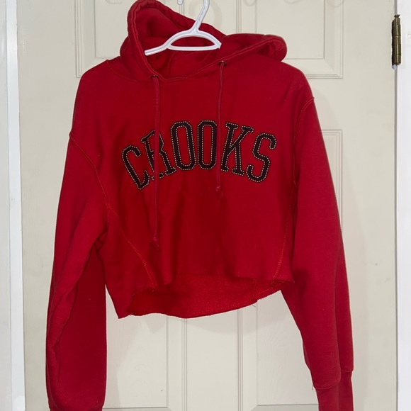 Cropped crooks hoodie NWOT - Picture 1 of 2